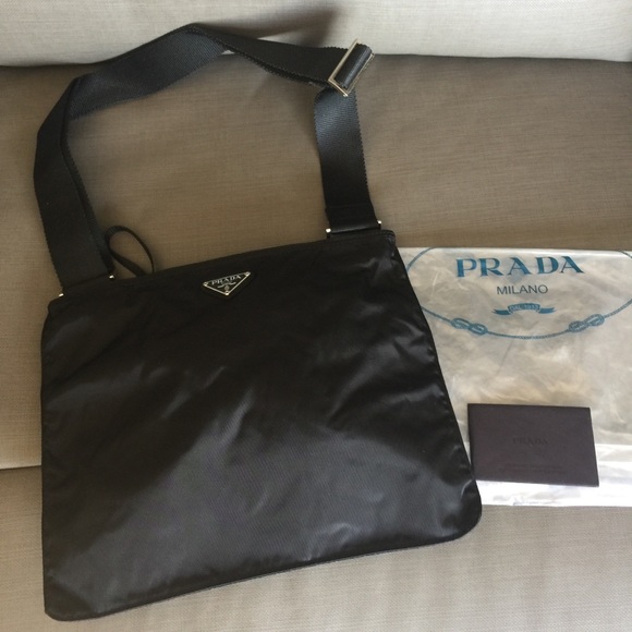 prada tracolla tessuto